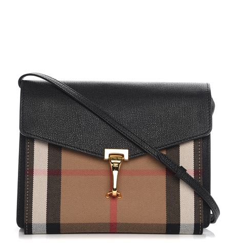 burberry grainy calfskin house check small macken crossbody bag tan|Burberry Small Macken House Check Crossbody Bag.